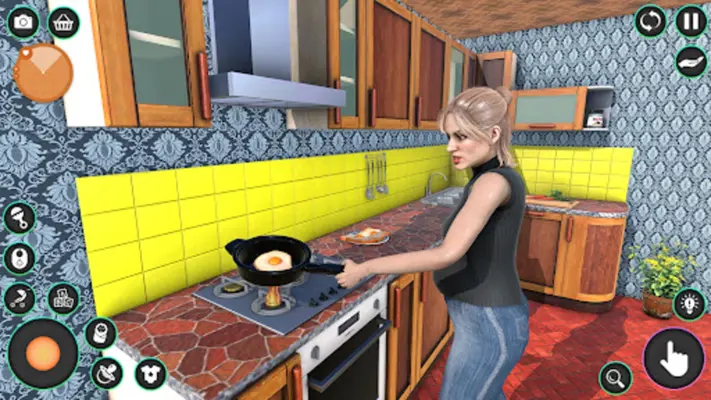 Pregnant Mom Family Game 3D android App screenshot 0