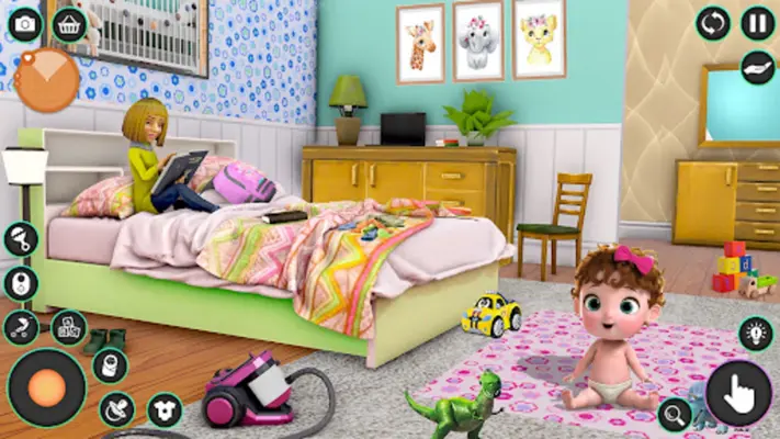 Pregnant Mom Family Game 3D android App screenshot 4